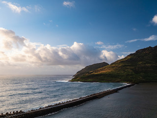 Wall Mural - Cruise ship arrives at Nawiliwili port on Kauai, Hawaii. Kauai is known as the 