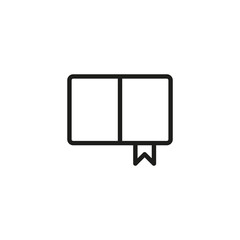 Canvas Print - Simple book line icon.