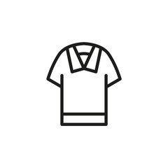 Poster - Simple t-shirt line icon.