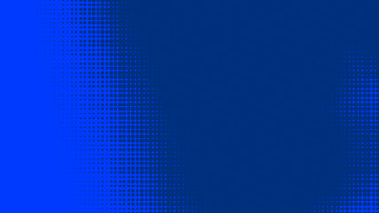 Poster - Dots halftone blue color pattern gradient texture with technology digital background. Dots pop art comics style with summer concept design.