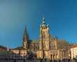 View of famous St. Vitus Cathedral in Prague, Czech Republic.