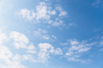 Wall Mural - Beautiful blue sky with cirrocumulus white clouds