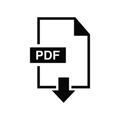 Poster - download pdf vector isolated icon