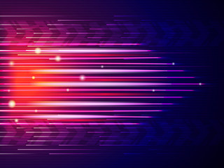 Poster - Speed line background. Abstract colored digital shapes movement car qick lines vector. Speed digital color, trendy wallpaper shine glow illustration