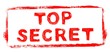 Roter Stempel Rahmen: Streng Geheim - Top Secret