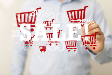 shopping online digital concept in hand