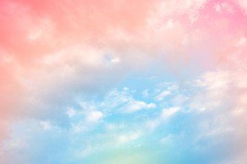 Wall Mural - cloud background with a pastel colour