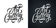 Art Gallery handwritten inscription. Creative typography for signboards, invitations, promation, announcements. Vector illustration.