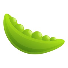 Poster - Peas icon. Cartoon of peas vector icon for web design isolated on white background