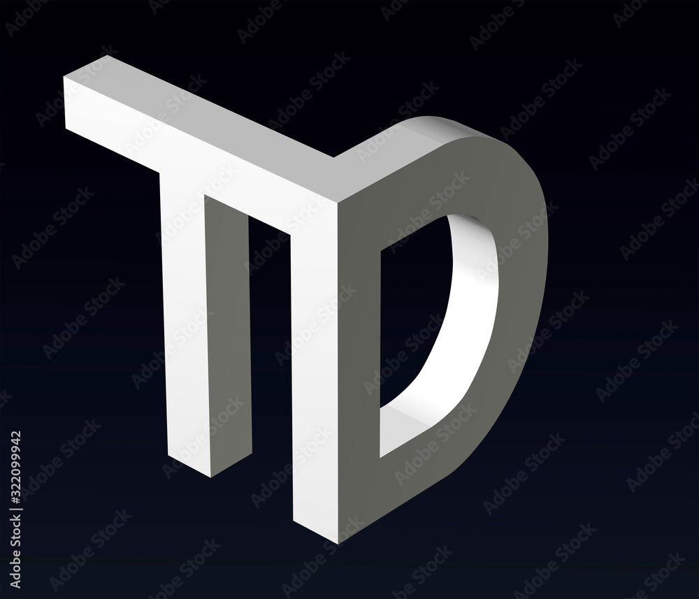 Illustrazione stock di Font stylization of the letters T and B, C, D, E ...