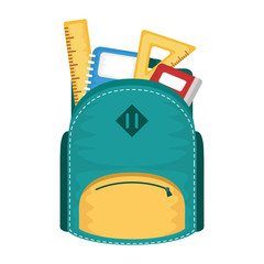 Sticker - school bag with set supplies