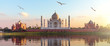 Taj Mahal sunrise panorama, Agra, Uttar Pradesh, India