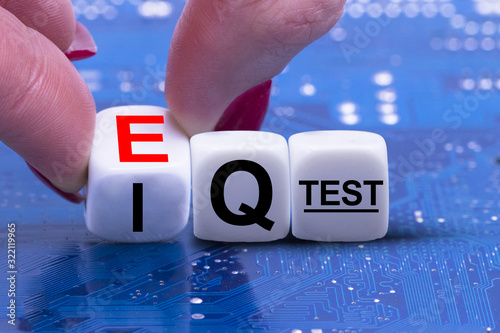 Cuadros en Lienzo EQ versus IQ suggesting emotional intelligence importance in recruitment or inte