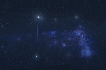 Wall Mural - coma berenices constellation stars in outer space. veronicas hair constellation lines. elements of t
