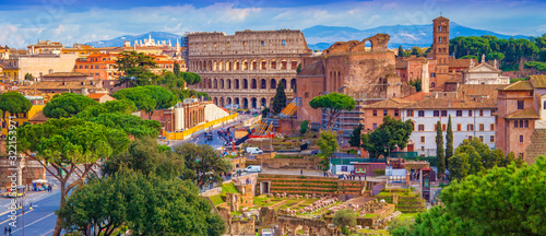 Fotografía cityscape of Rome city, Italy. aerial view