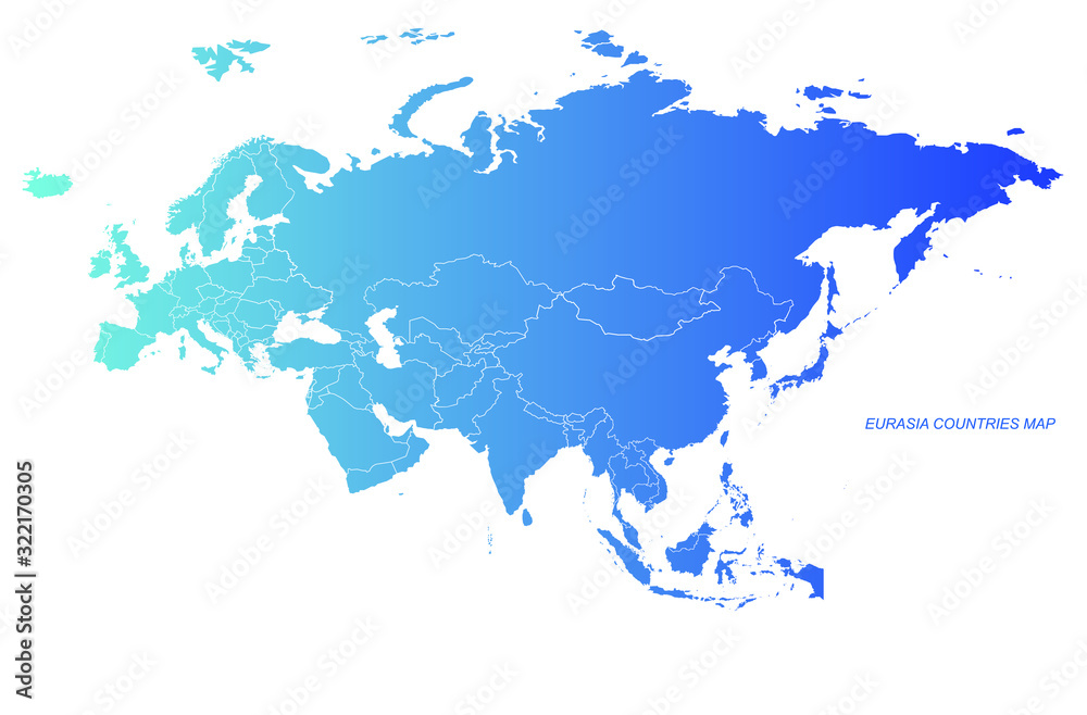 mapa de eurasia