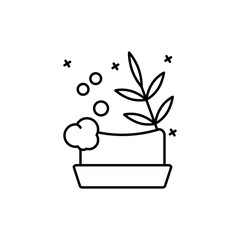 Poster - Soap, clean, beauty icon. Simple line, outline vector elements of cosmetology and beauty icons for ui and ux, website or mobile application