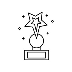 Poster - Award, winner, cup icon. Simple line, outline vector elements of prize icons for ui and ux, website or mobile application