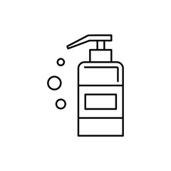 Aufkleber - Soap, bottle icon. Simple line, outline vector bathroom icons for ui and ux, website or mobile application
