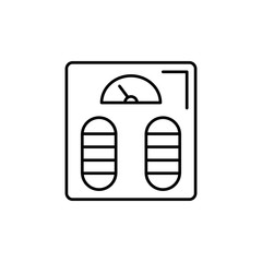 Aufkleber - Scales, bathroom icon. Simple line, outline vector bathroom icons for ui and ux, website or mobile application