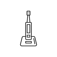Poster - Toothbrush, electric icon. Simple line, outline vector bathroom icons for ui and ux, website or mobile application