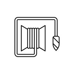 Poster - Lead icon. Simple line, outline vector elements of construction tool icons for ui and ux, website or mobile application