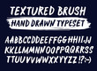 © shtonado - Hand drawn textured brush strokes vector letters set.