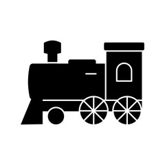 Poster - Steam locomotive icon. Simple vector of train transport icons for ui and ux, website or mobile application