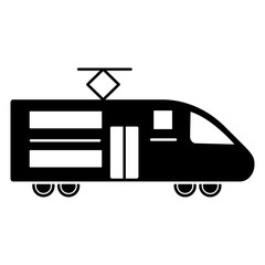 Poster - Bullet train icon. Simple vector of train transport icons for ui and ux, website or mobile application