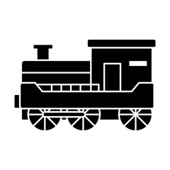 Poster - Steam locomotive icon. Simple vector of train transport icons for ui and ux, website or mobile application