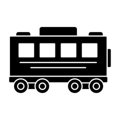 Poster - Wagon icon. Simple vector of train transport icons for ui and ux, website or mobile application