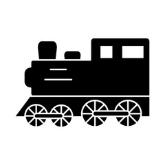 Poster - Steam locomotive icon. Simple vector of train transport icons for ui and ux, website or mobile application