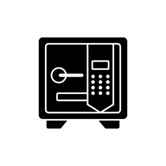Poster - Bank, deposit, safe, safety, strongbox Glyph Icon. Vector isolated illustration