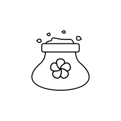 Poster - Soil bag icon. Simple line, outline vector elements of spring icons for ui and ux, website or mobile application