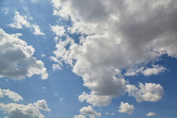 Blue aerial landscape on light background. Empty background scene. Panoramic view. Sky blue background. Urban scene. Sunny day, blue sky. Wide angle. Wide panorama. Aerial view. Sky clouds.