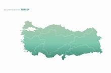 World Map. Turkey Map Outline In Vector. Turkey Map With Gray. Turkey Map.