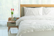 © topntp - white pillow on bed decoration in bedroom