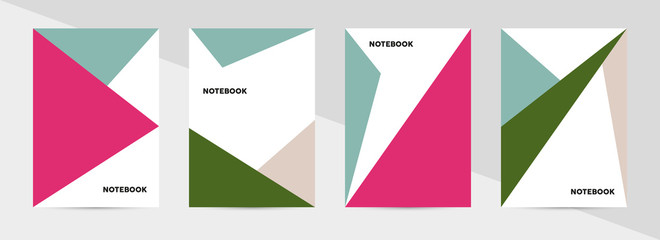 Wall Mural - book cover template, triangle background. vector illustration. .