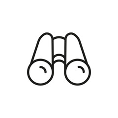 Poster - Simple binoculars line icon.