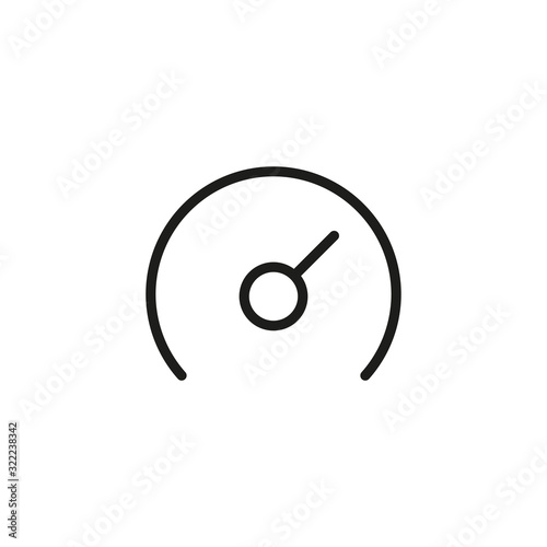 Cuadros en Lienzo Simple speedometer line icon.