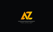 AZ ,ZA ,A ,Z Letter Logo Design Template Vector