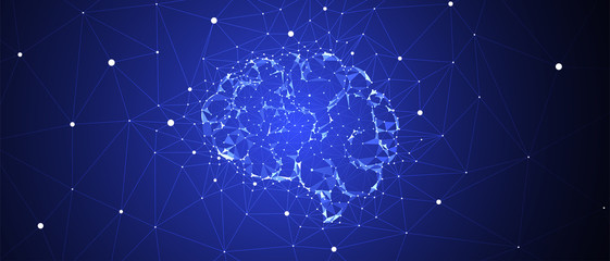 Conceptual technology illustration of artificial intelligence