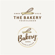 bakery vector logo design template