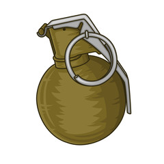 Wall Mural - Hand grenade M67 in hand drawn style. Vector illustration.