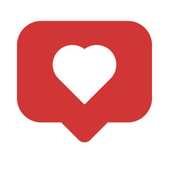 Poster - Notifications icon. Like icon vector. social media Like vector icon.