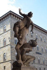 Wall Mural - Awesome Piazza della Signoria in Florence Tuscany Italy Europe 