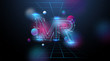 © Andrew Derr - MR logo layout. Modern template for web and print. Mixed reality concept.