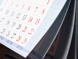 beautiful calendar with a numbers