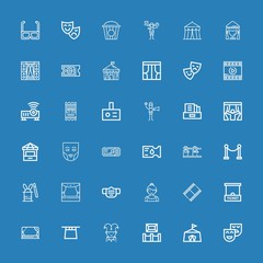  Editable 36 theater icons for web and mobile