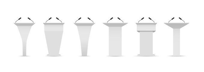 Podium tribunes illustration